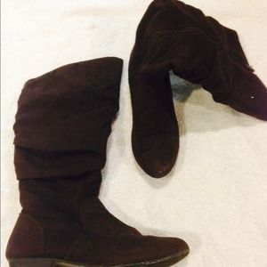 Dark brown boots