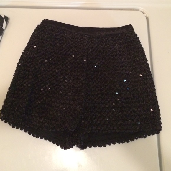Black high waisted shorts