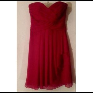 David's bridal red dress