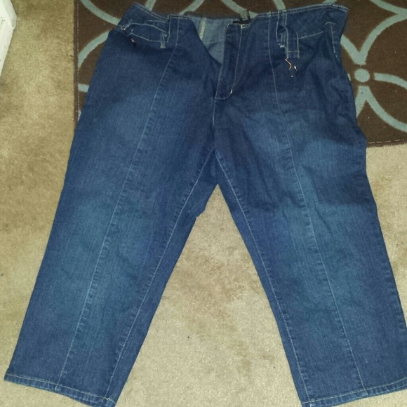 Lane Bryant Pedal Pusher Capris Plus Dark Denim
