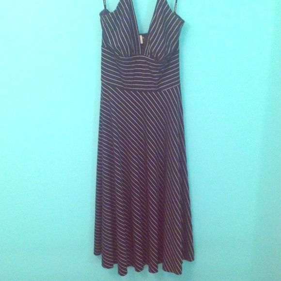 Stripped black dress