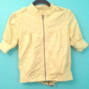 Yellow casual jacket