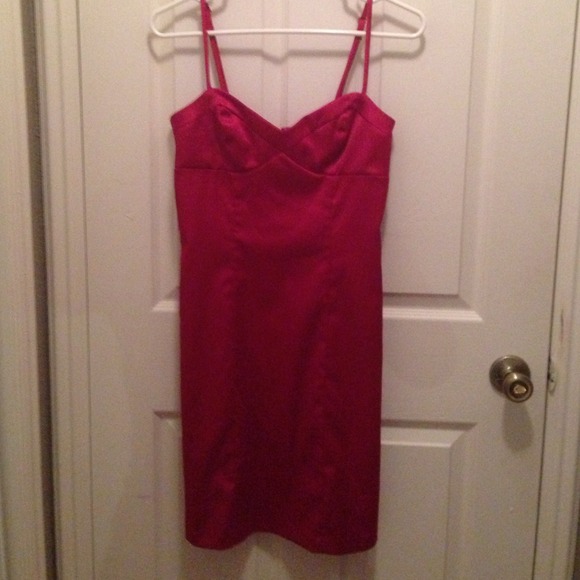 Sexy red sweetheart dress