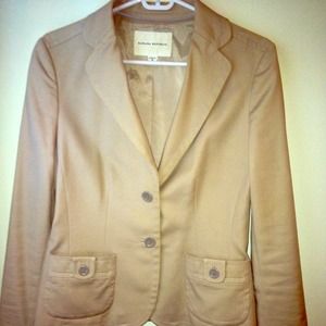 SOLD Banana Republic Tan Suit Jacket and Skirt
