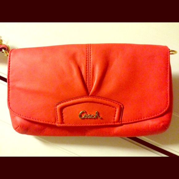 Pink Coach wristlet