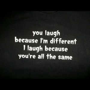 Funny Statement T-Shirt DIFFERENT SZ M 38-40