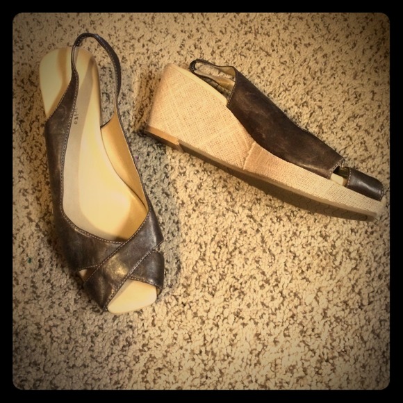 EASY SPIRIT "Annalisa" Leather Wedges 8 M