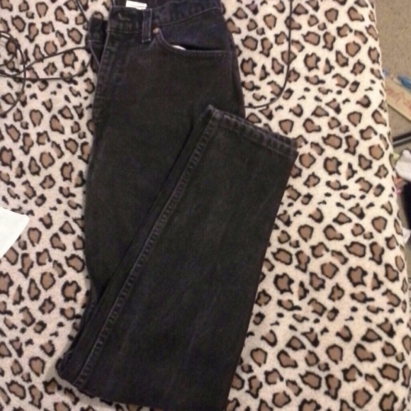 High waisted black jeans