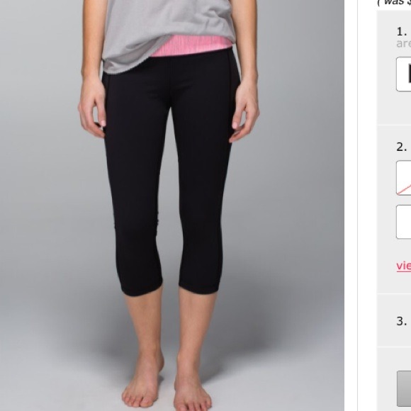 Lululemon Mesh Crop with Pink 💢SOLD OUT💢 - Picture 2 of 2