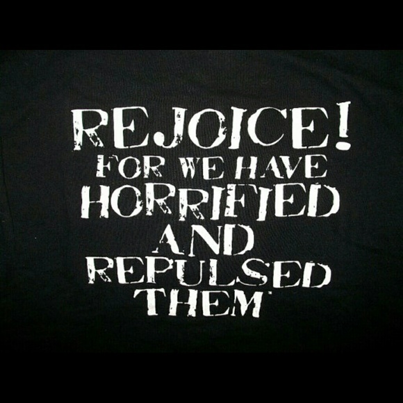 Funny Statement T-Shirt HORRIFIED SIZE M 38-40