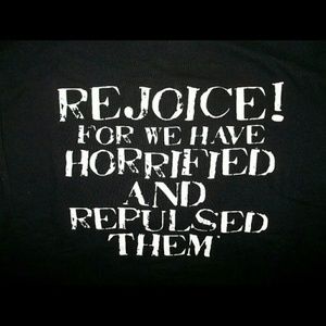 Funny Statement T-Shirt HORRIFIED SIZE M 38-40