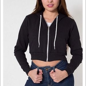 PRICE DROPPED‼️‼️ AMERICAN APPAREL CROPPED HOODIE