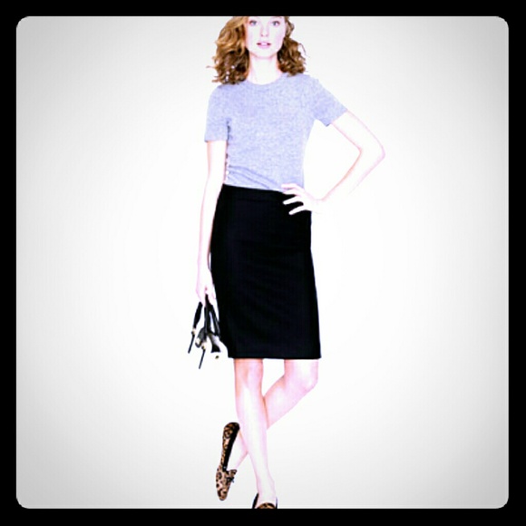 J. Crew black skirt