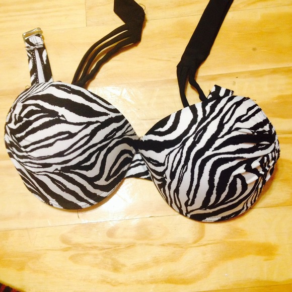 Zebra Bikini Top