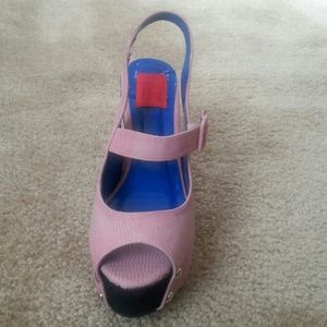 Fahrenheit Snake print wedges