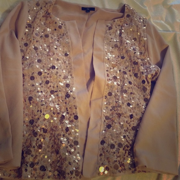 Pink and gold sequin GAP blazer