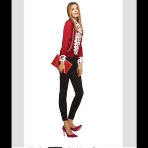 L'WREN SCOTT Brocade Skinny Ankle Jeans