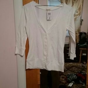 White cardigan top
