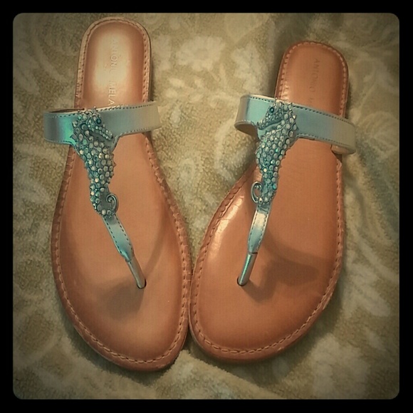 Beautiful Crystal Seahorse Sandals