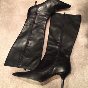 Banana Republic Skinny Heal Leather Boots