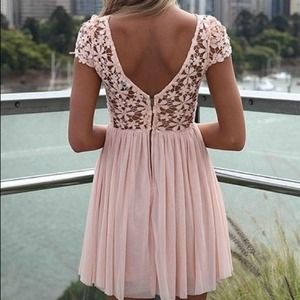 Cute Pink Eyelet Dress!