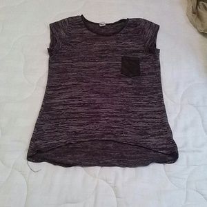 Greyish blakish shirt