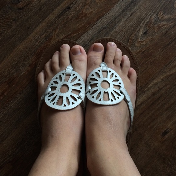White American Eagle Sandals