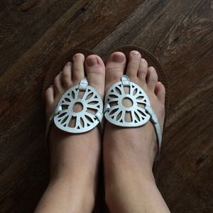 White American Eagle Sandals