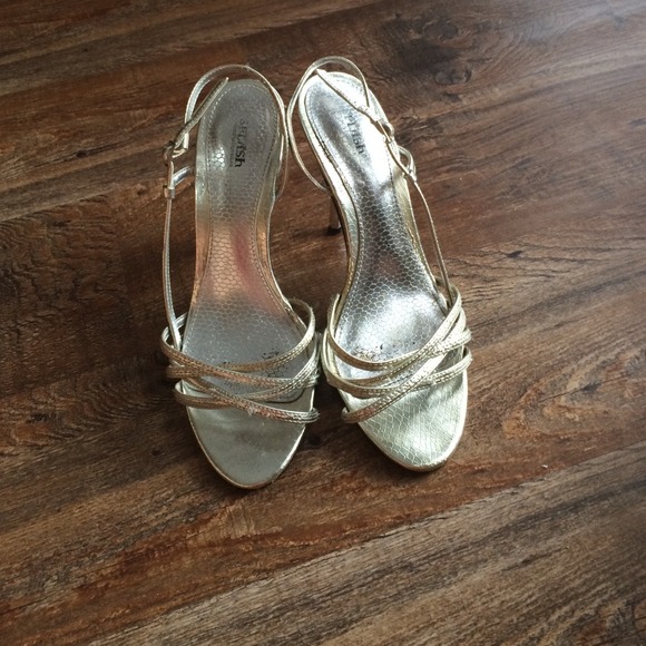 Silver Strapped Heels