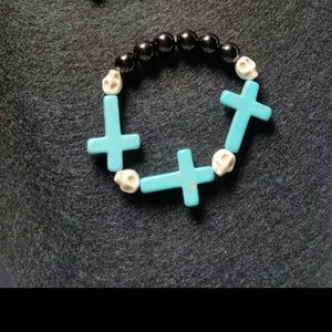 Sugar skulls inspired bracelet