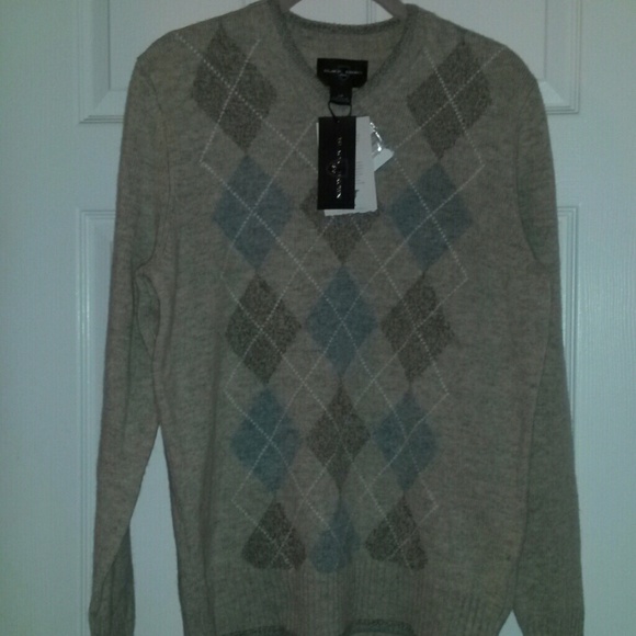 NEW Black Brown 1826 Lambswool Sweater