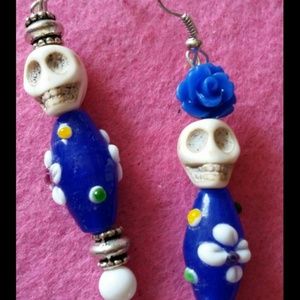 Sugar skulls inspired earrings
