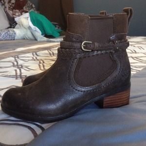 authentic leather UGG booties