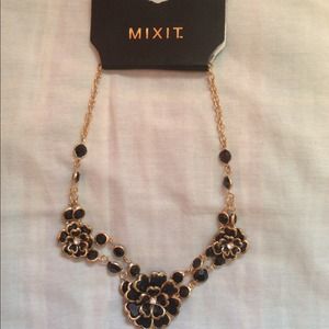 Black statement necklace