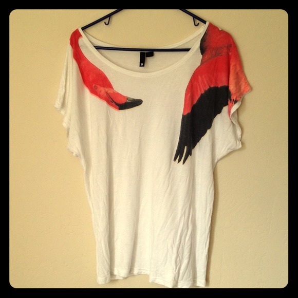 🎉REDUCED PRICE!🎉 White Flamingo Tunic