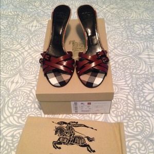 Burberry Bridle Heeled Sandals