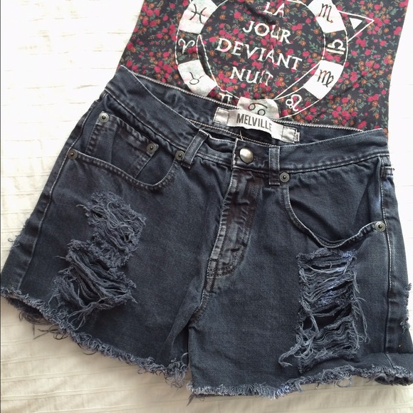 Brandy Melville Black High Waisted Shorts