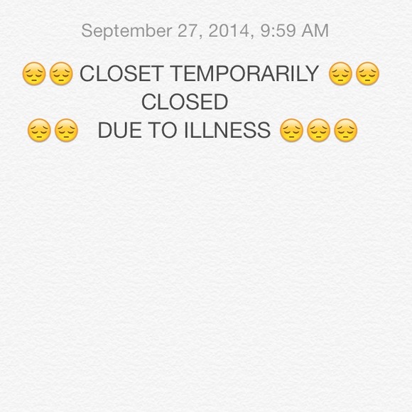 CLOSET CLOSED FOR NOW DUE TO ILLNESS - Picture 1 of 1