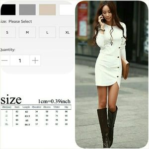 Side Button Dress