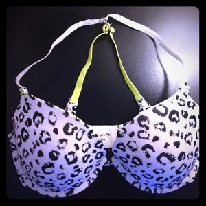 Leopard design adjustable bra 34DD