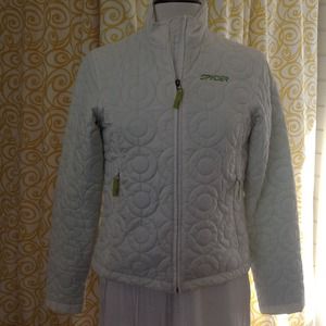 Women's Spyder Jacket- White/Lime Green 6