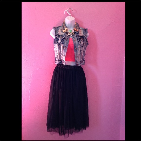 Black Tulle Skirt