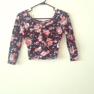 LA hearts floral cardigan.
