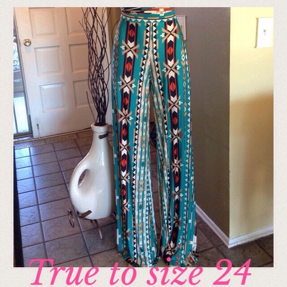 Pants - Aztec Palazzo Pants