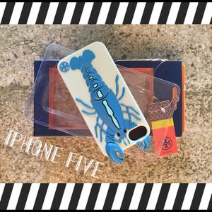 Tory Burch Blue lobster iPhone 5 case