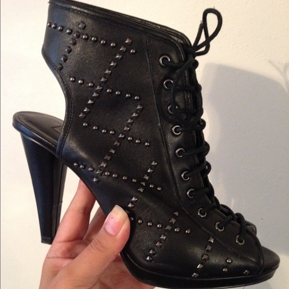 Kelsie Dagger Peep Toe Stud Booties