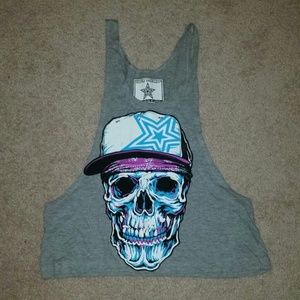 Dirty Couture Skull Tank top