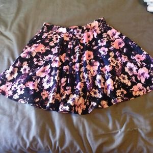 Floral skater skirt