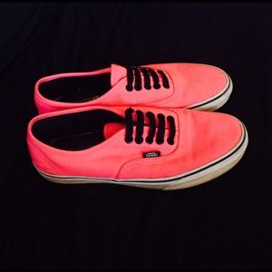 Neon pink vans