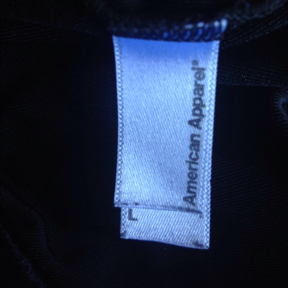 American Apparel Velvet Crop Top - Picture 2 of 2